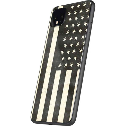 Black & White USA Flag Google Pixel 4 XL Skin